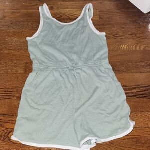 Green Sleeveless Romper